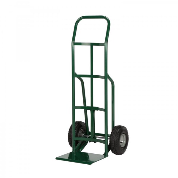 Shovel Nose Hand Truck, 8" Solid Rubber, Folding Foot Kick